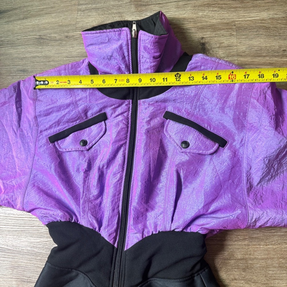 VTG NILS Skiwear One Piece Snowsuit Jumpsuit Iridescent Purple | Size XS - Picture 8 of 16